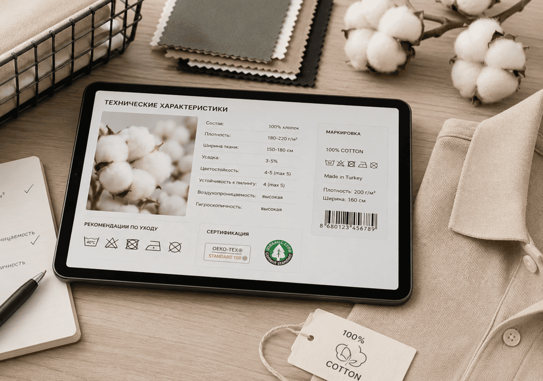 Анализ профессиональной маркировки текстиля Изучение технических характеристик маркировок хлопковой вещи